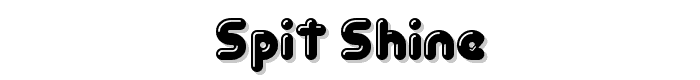 Spit Shine font